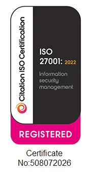 ISO certification logo for 27001